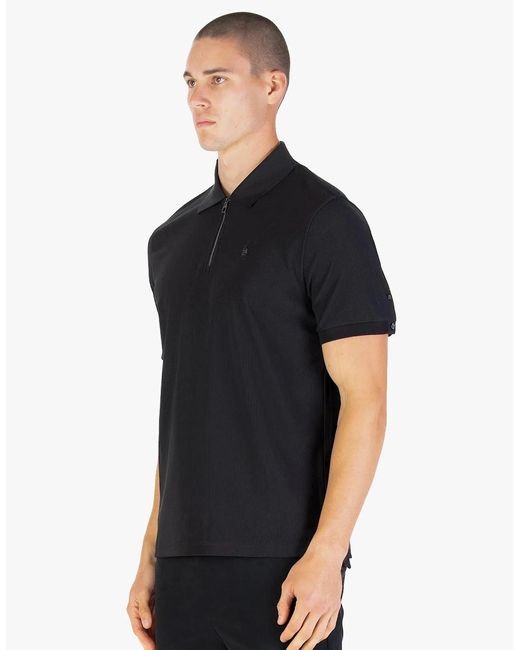 Luke 1977 Black Luke1977 Penrith Zip Polo Shirt