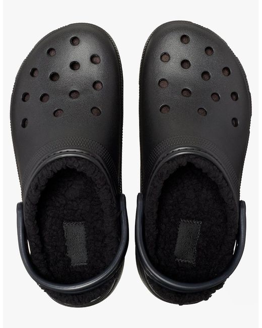 CROCSTM Black 207938-001 Classic Platform Lined Clogs