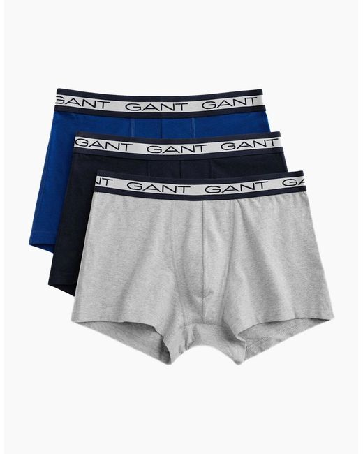 Gant Blue 3 Pack Trunk for men