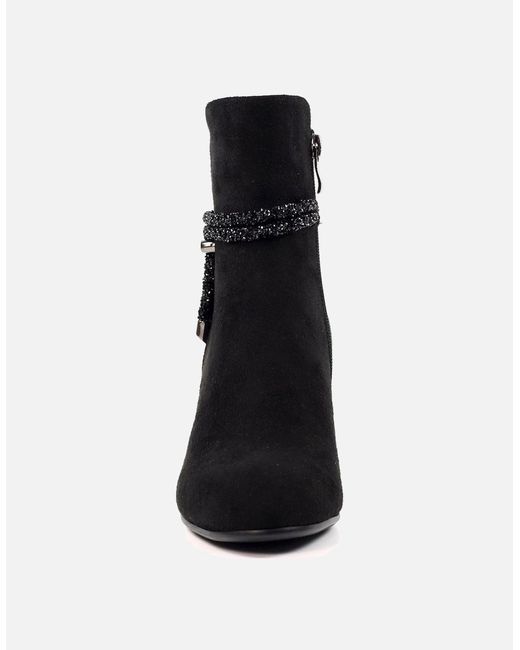 Lunar Black Fonda Ankle Boot Glx001