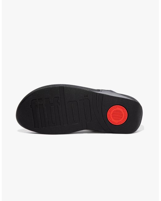 Fitflop Black Lulu Crystal Toe Post All