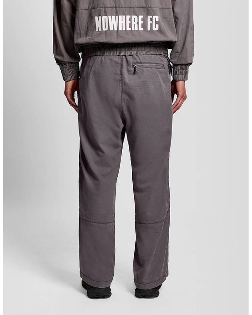 Lyle & Scott Gray Plaid Zipped Drill Pant for men