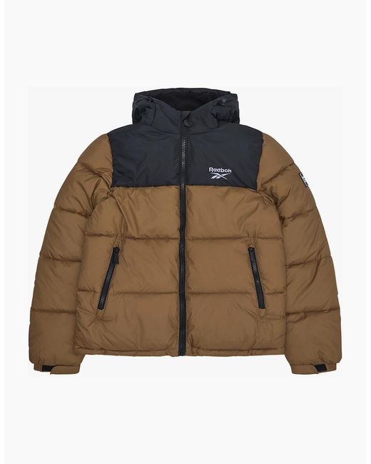 Reebok Brown Rb1569 Puffer Jacket for men