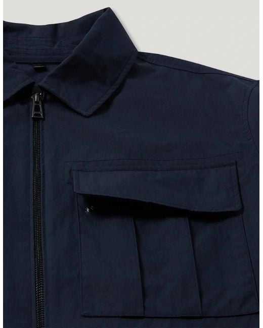 Belstaff Blue Cargo Overshirt A1-26 Dark Ink for men