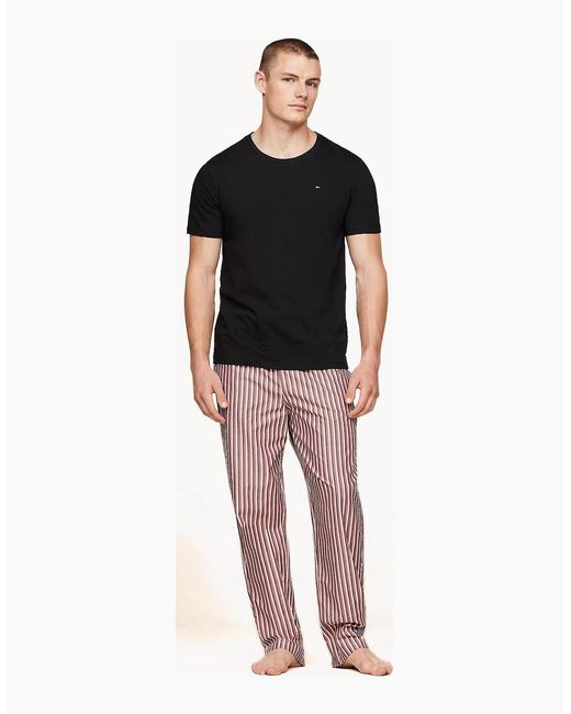 Tommy Hilfiger Black 3-Pack Signature Lounge T-Shirts for men