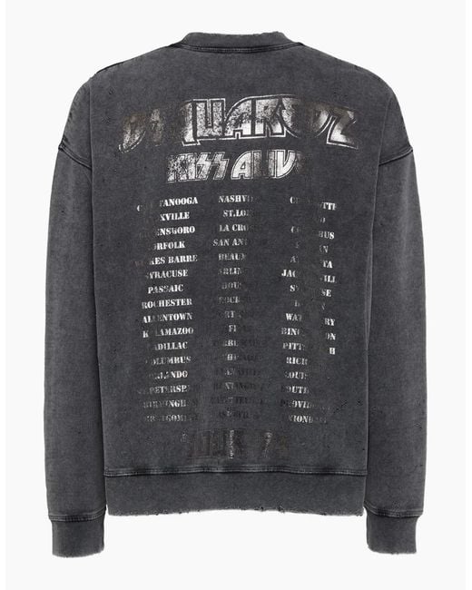 DSquared² Gray Kiss Sweatshirt for men