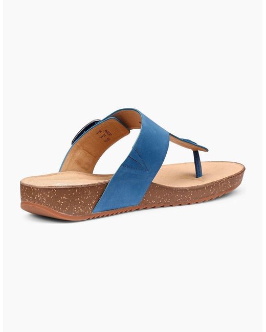 Hotter Blue Resort Toe Post Sandals