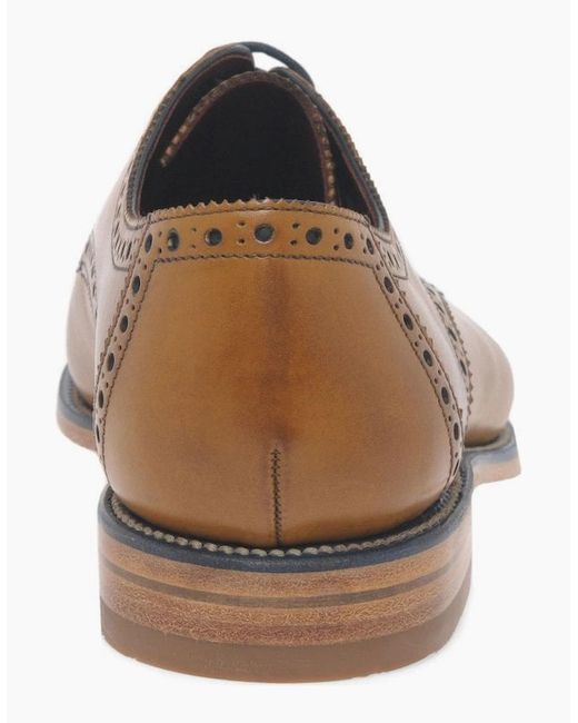 Loake Brown Foley Formal Lace Up Shoes for men