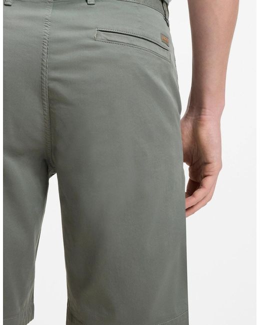 Boss Gray Boss Chino Slim Shorts 076 Open for men