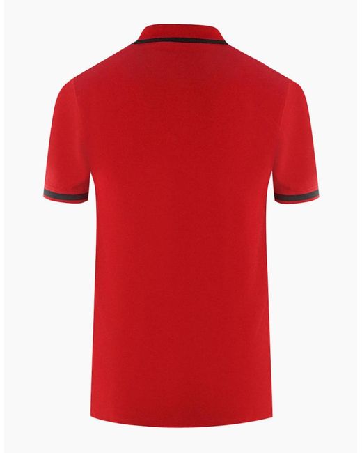 Aquascutum Red Tipped Aldis Polo Shirt for men