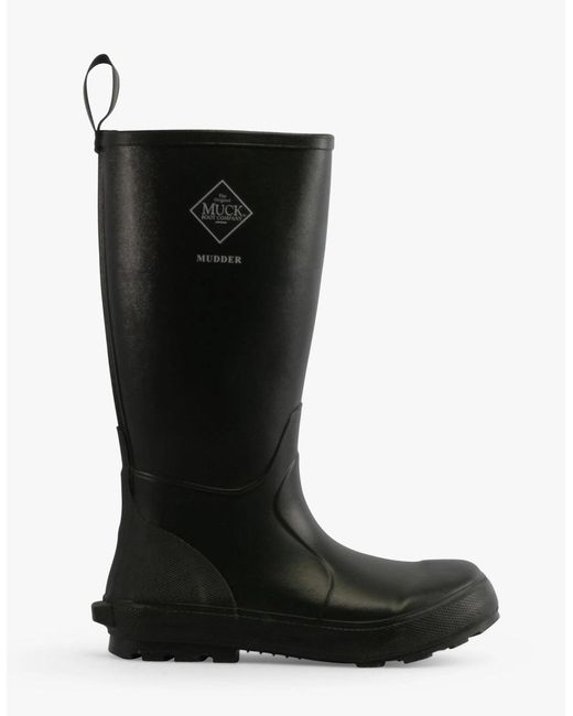 Muck Boot Black S Mudder Tall Rubber Wellington Moss