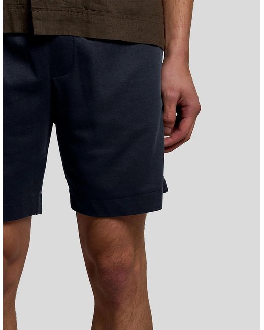 Lyle & Scott Blue Interlock Sweat Shorts for men