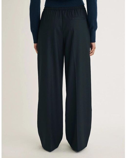 Nobody's Child Blue James Solid Wide Leg Trousers