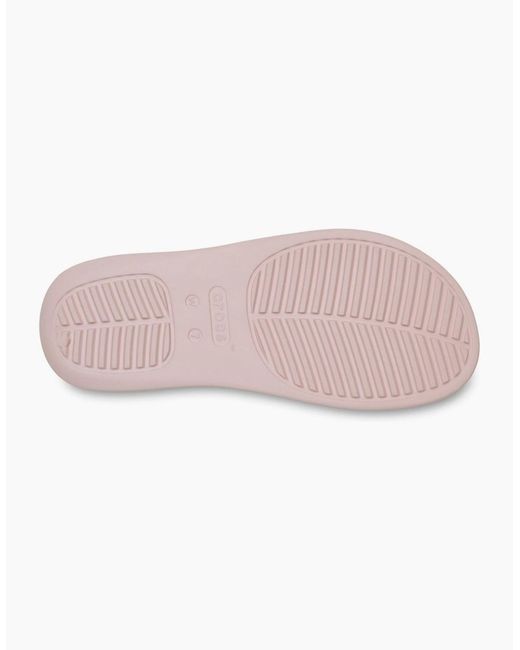 CROCSTM Pink Getaway Triangle Flip Sandals