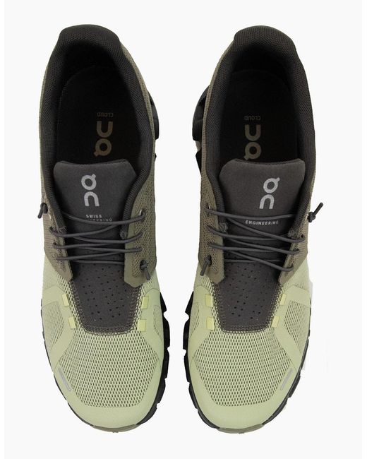 On Shoes Natural Running Cloud 5 Running Trainer Grove/Haze for men