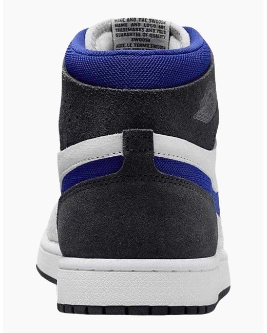 Nike Blue Ladies Air Jordan 1 Leather Trainers