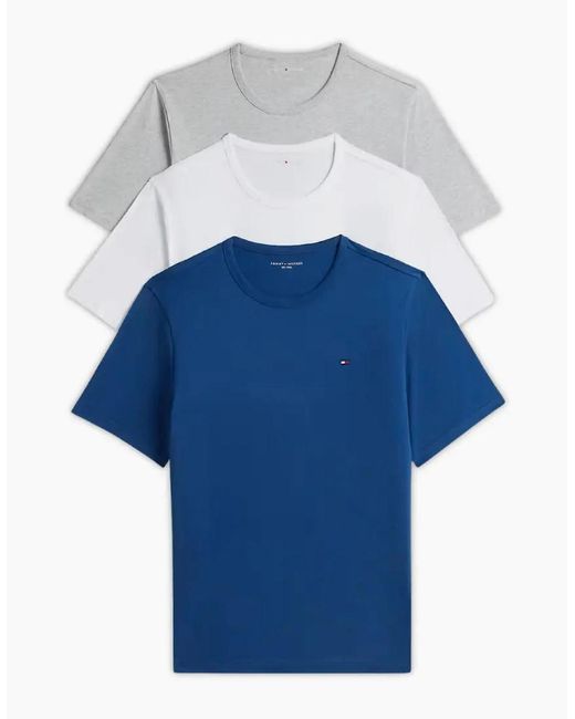 Tommy Hilfiger Blue 3-Pack Signature Lounge T-Shirts for men