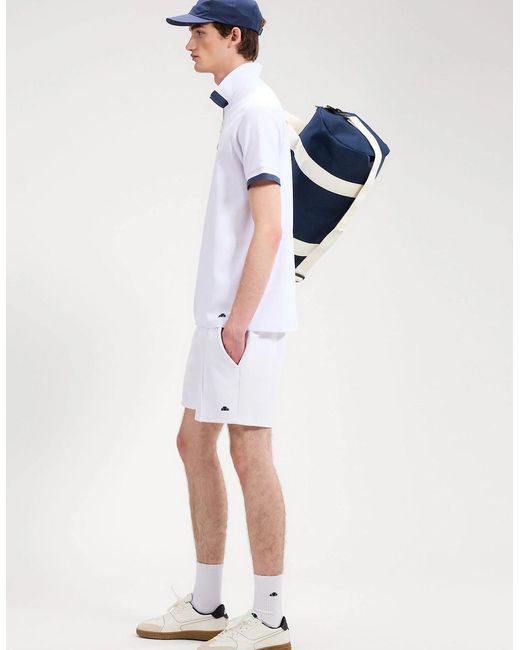 Ellesse White Reliani Short for men