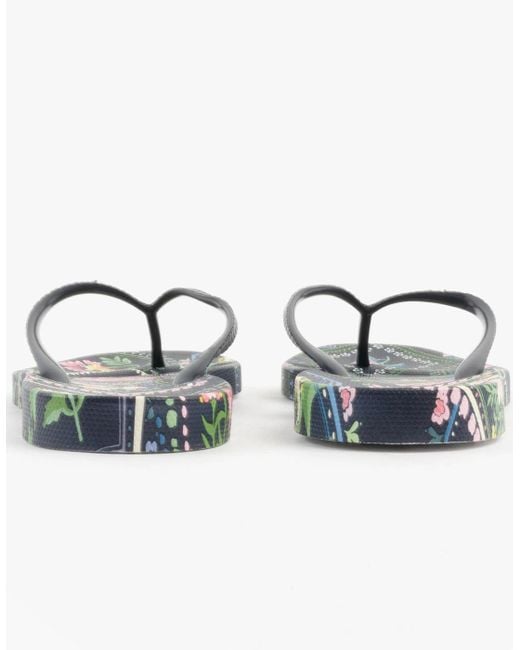 Joules Natural Sunvale Flip Flops Mosaic Floral