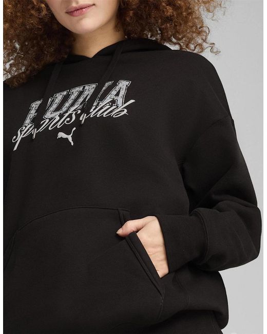 PUMA Black Overhead Hoodie