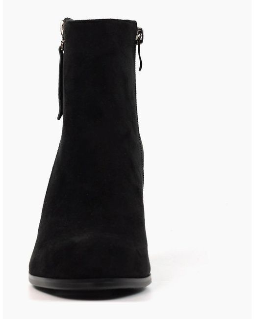 Lunar Black Switch Ankle Boots