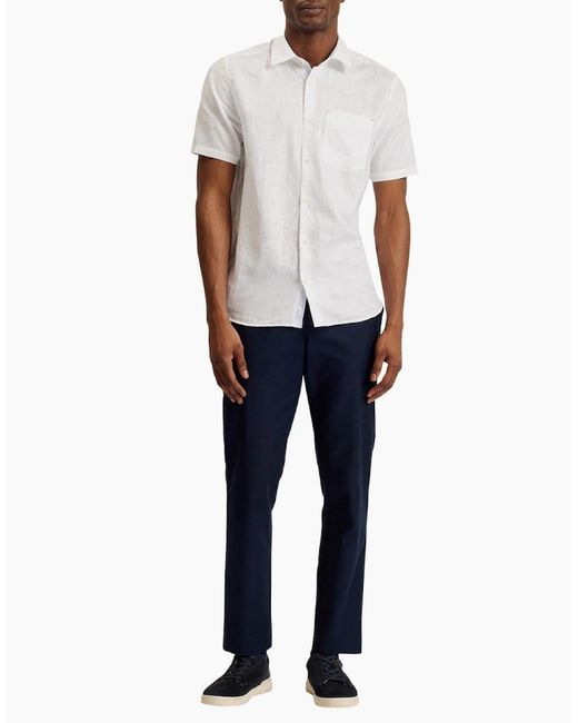 Ted Baker White Palomas Linen Shirt for men