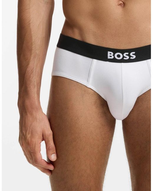 Boss Black Boss Three-Pack Low-Rise Briefs for men