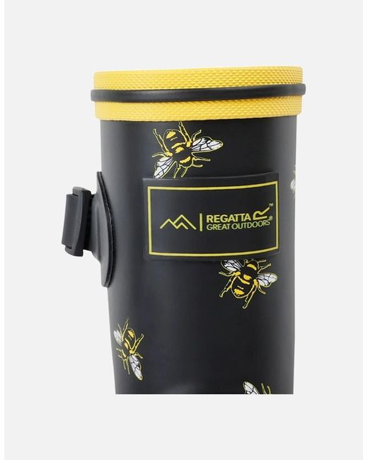 Regatta Black Ladies Amelia Bee Wellington Boots