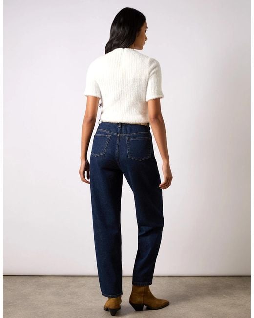 Ro&zo White Ivory Fluffy Rib Top