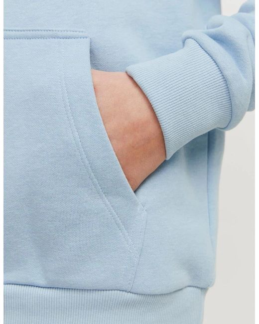 Jack & Jones Blue Varsity Lettering Hooded Sweatshirt