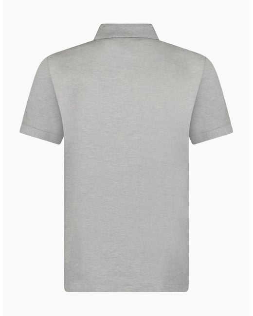 Burberry Gray Hartford Check Polo Shirt for men