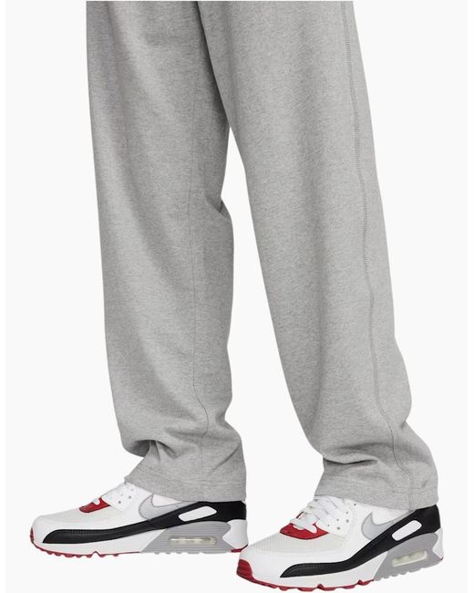 Nike Gray Fq4332 Joggers Knit Open-Hem Sportswear for men