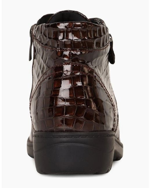 Caprice Brown Amanda Ankle Boots