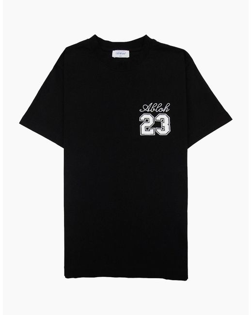 Off-White c/o Virgil Abloh Black Off 23 Logo Slim S/S T Shirt for men