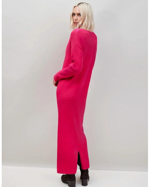 Ro&zo Pink V-Neck Knit Dress