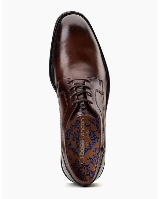 Base London Brown Sleeve Lace Up Shoes for men