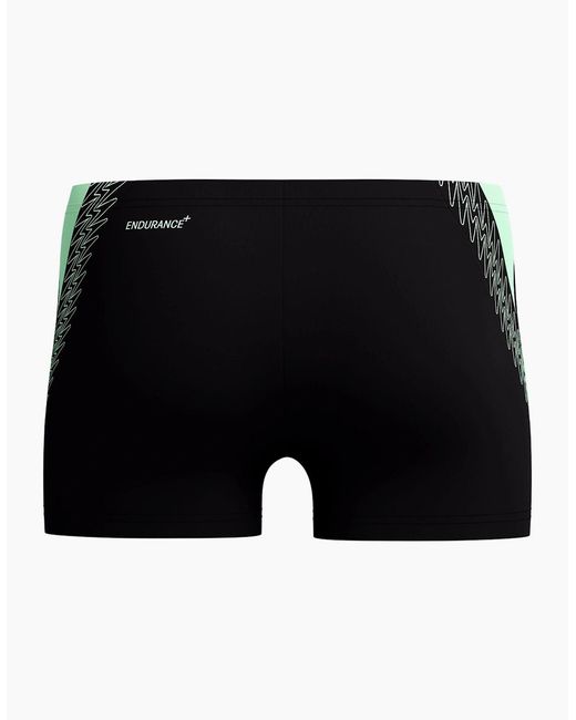 Speedo Black Hyperboom Splice Swim Shorts for men