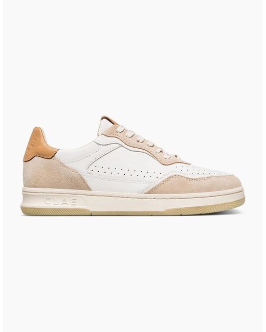 CLAE White Adults Low Top Trainers for men