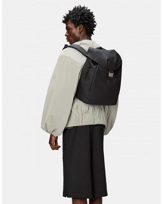 Rains Black Valera Bucket Backpack