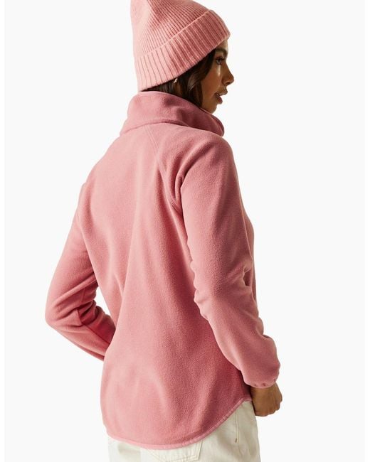 Regatta Green Ladies Frankie Quarter Zip Fleece Top