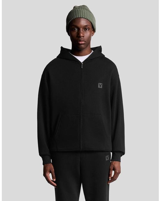 Lyle & Scott Black Lounge Full Zip Hoodie for men