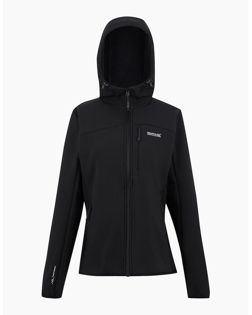 Regatta Black Ladies Ossek Soft Shell Jacket