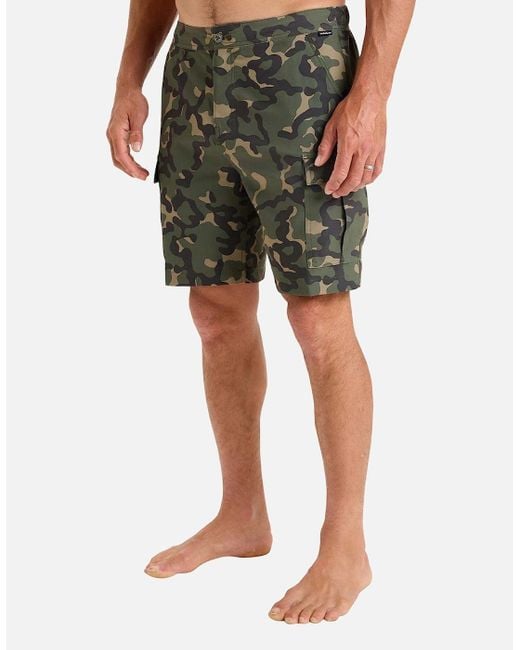 Quiksilver Green Half Jam Cargo 19" Cargo Shorts for men