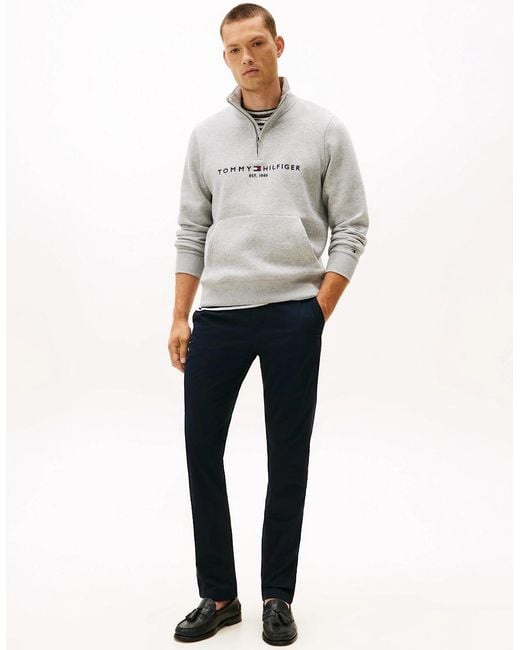 Tommy Hilfiger Blue Core Denton Essential Straight Twill Chinos for men