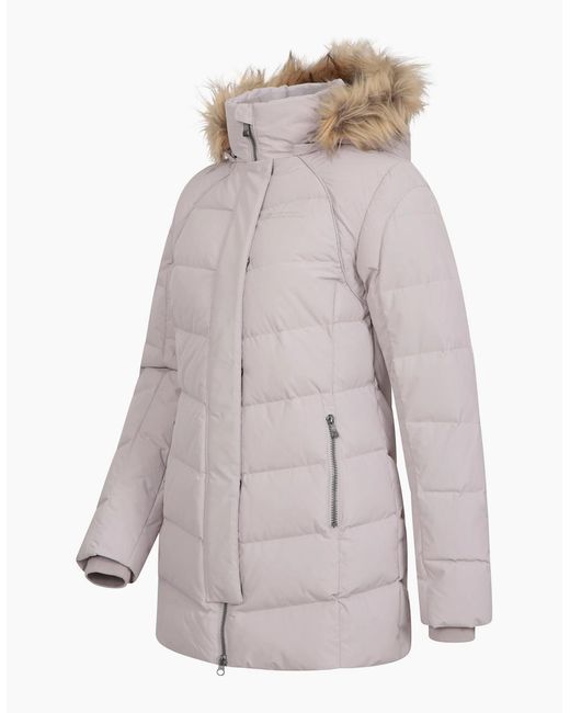 Mountain Warehouse Gray Ladies Isla Ii Long Down Jacket