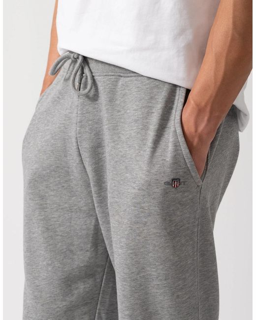 Gant Gray Shield Sweatpants for men