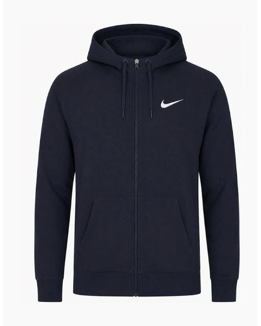Nike Blue Pro Dri-Fit Training Full Zip Hoodie for men