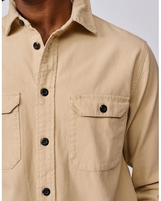 aubi Natural Henderson Canvas Overshirt for men