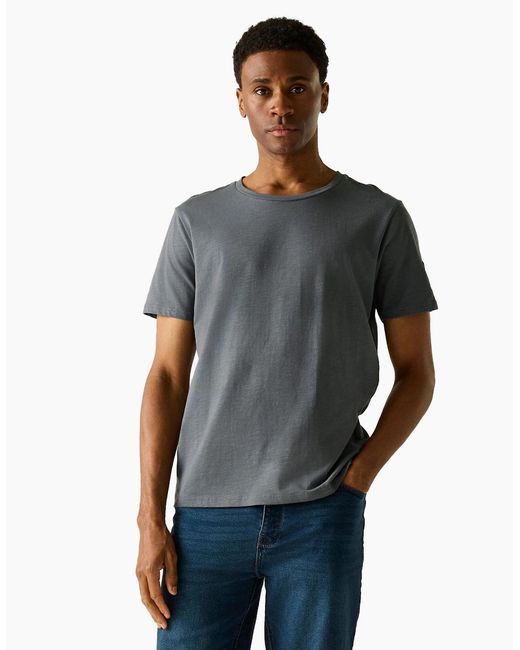 Regatta Gray Finlo Logo T-Shirt for men