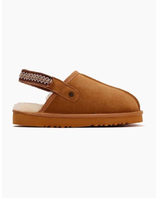 Osprey Brown London The Constellation Suede Tan Slippers